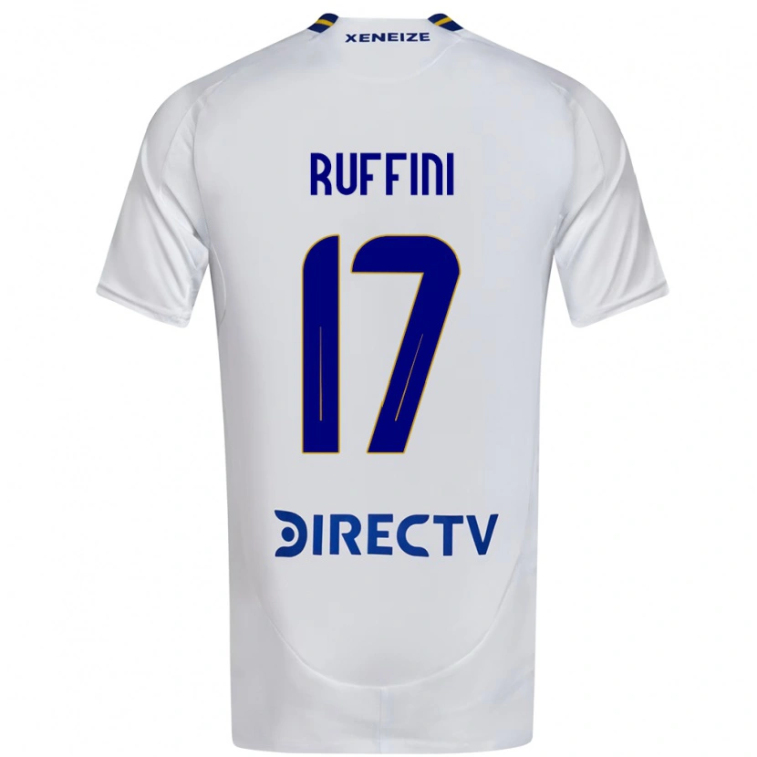 Danxen Kinderen Lola Ruffini #17 Wit Blauw Uitshirt Uittenue 2025/26 T-Shirt