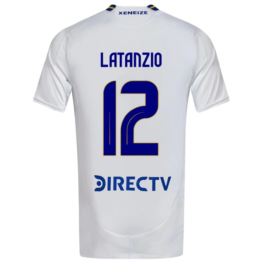 Danxen Kinderen Florencia Latanzio #12 Wit Blauw Uitshirt Uittenue 2025/26 T-Shirt