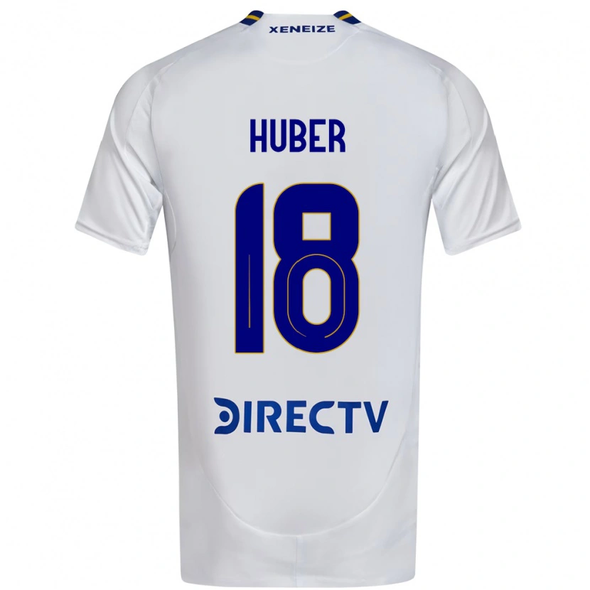 Danxen Kinderen Clarisa Huber #18 Wit Blauw Uitshirt Uittenue 2025/26 T-Shirt