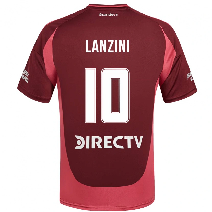 Danxen Kinderen Manuel Lanzini #10 Bourgondisch Magenta Uitshirt Uittenue 2025/26 T-Shirt
