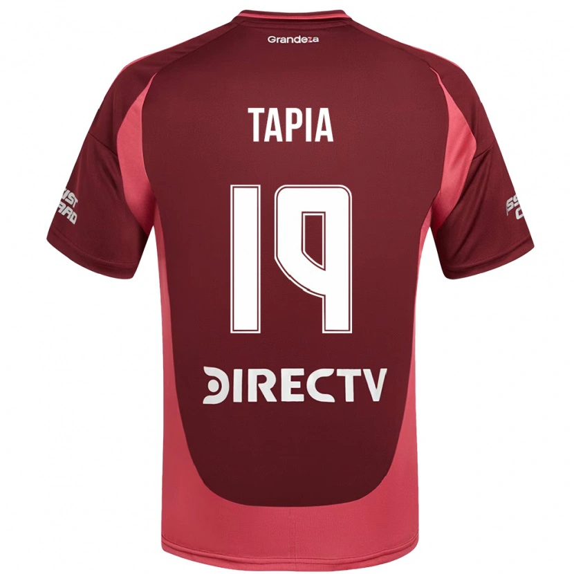 Danxen Kinderen Gonzalo Tapia #19 Bourgondisch Magenta Uitshirt Uittenue 2025/26 T-Shirt
