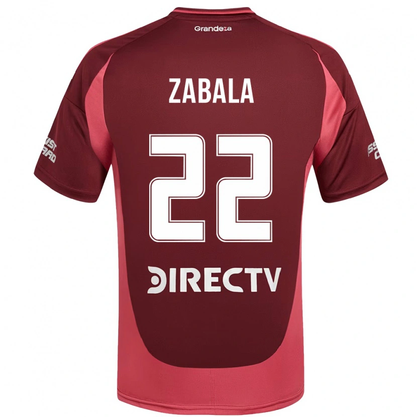 Danxen Kinderen Daniel Zabala #22 Bourgondisch Magenta Uitshirt Uittenue 2025/26 T-Shirt
