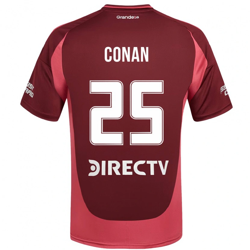 Danxen Kinderen Conan Ledesma #25 Bourgondisch Magenta Uitshirt Uittenue 2025/26 T-Shirt