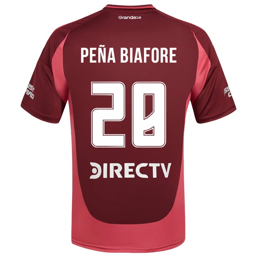 Danxen Kinderen Felipe Pena Biafore #28 Bourgondisch Magenta Uitshirt Uittenue 2025/26 T-Shirt