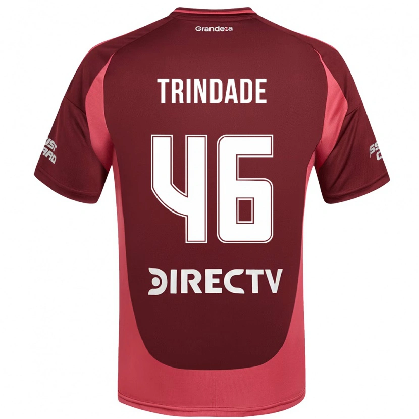 Danxen Kinderen Gonzalo Trindade #46 Bourgondisch Magenta Uitshirt Uittenue 2025/26 T-Shirt