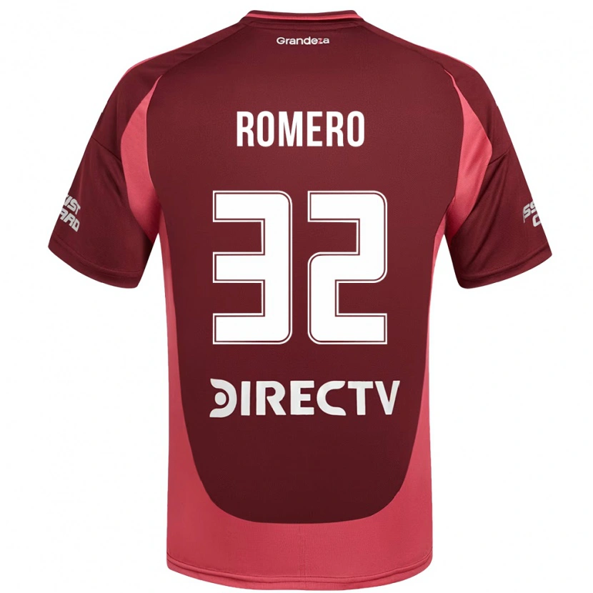 Danxen Kinderen Julieta Romero #32 Bourgondisch Magenta Uitshirt Uittenue 2025/26 T-Shirt