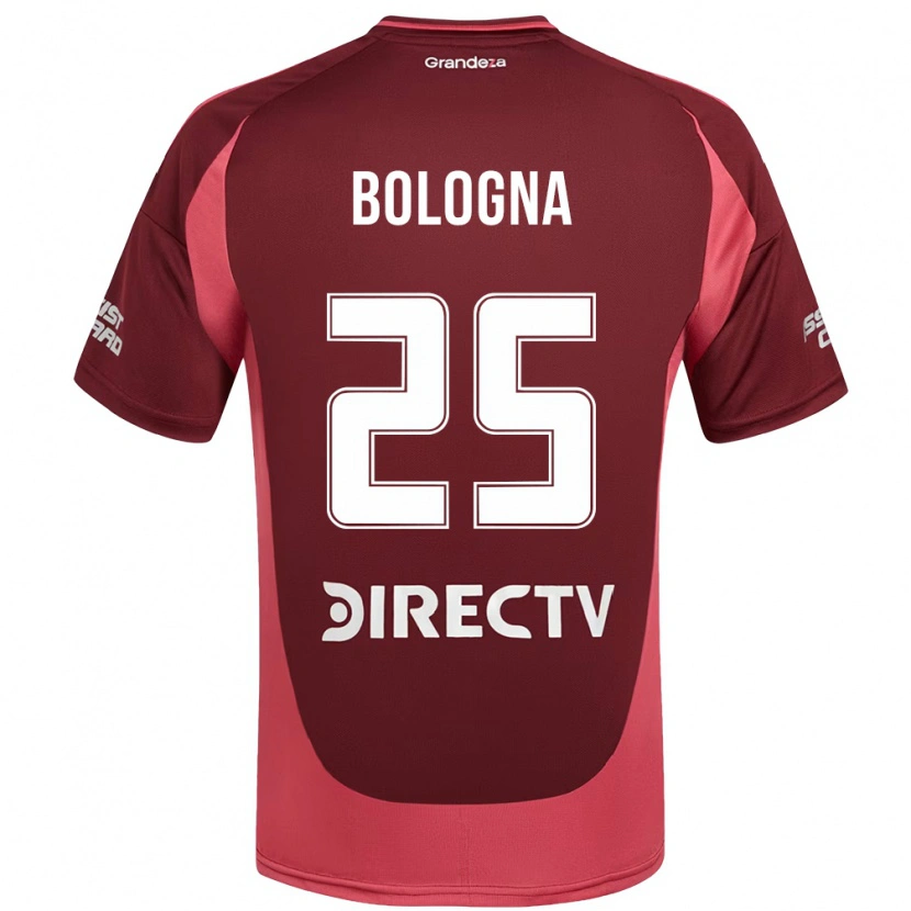 Danxen Kinderen Enrique Bologna #25 Bourgondisch Magenta Uitshirt Uittenue 2025/26 T-Shirt