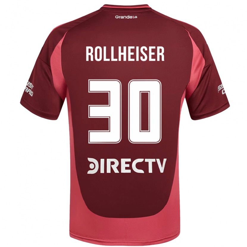 Danxen Kinderen Benjamin Rollheiser #30 Bourgondisch Magenta Uitshirt Uittenue 2025/26 T-Shirt