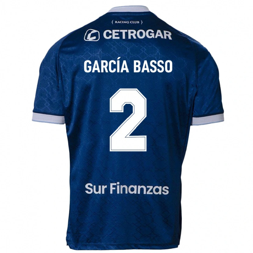 Danxen Kinderen Agustín García Basso #2 Donkerblauw Uitshirt Uittenue 2025/26 T-Shirt