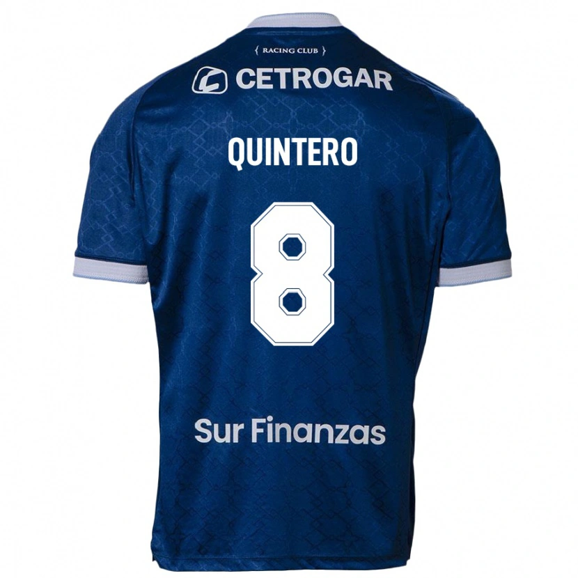 Danxen Kinderen Juan Fernando Quintero #8 Donkerblauw Uitshirt Uittenue 2025/26 T-Shirt