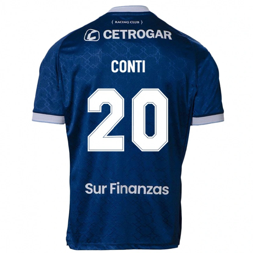 Danxen Kinderen Germán Conti #20 Donkerblauw Uitshirt Uittenue 2025/26 T-Shirt