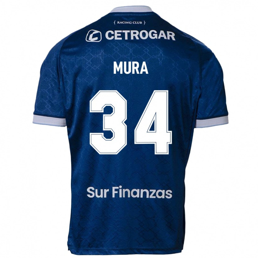 Danxen Kinderen Facundo Mura #34 Donkerblauw Uitshirt Uittenue 2025/26 T-Shirt