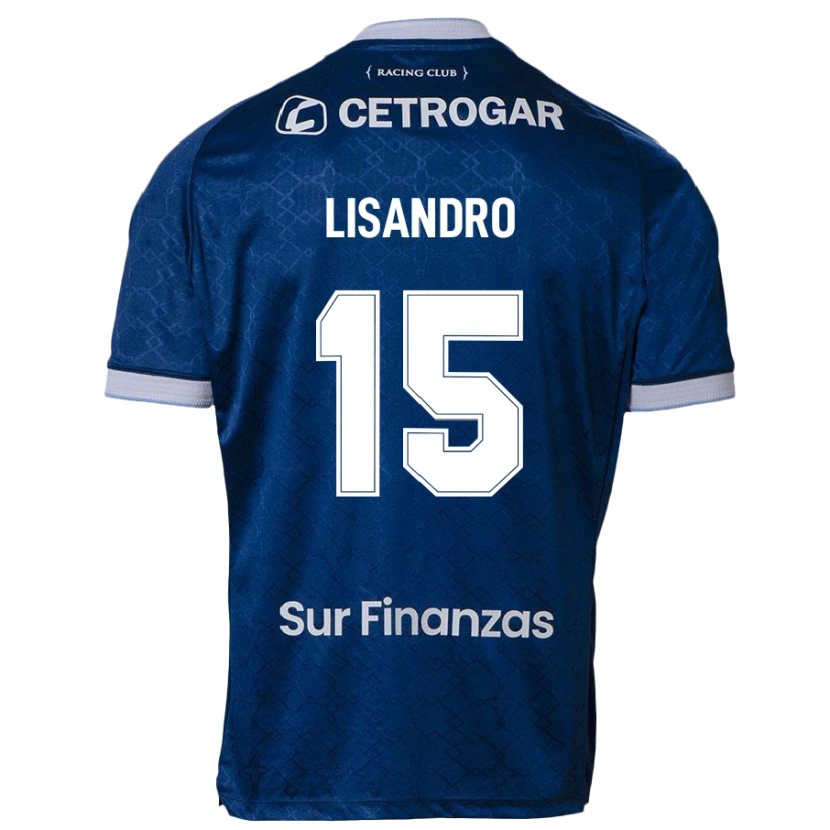 Danxen Kinderen Lisandro Lopez #15 Donkerblauw Uitshirt Uittenue 2025/26 T-Shirt