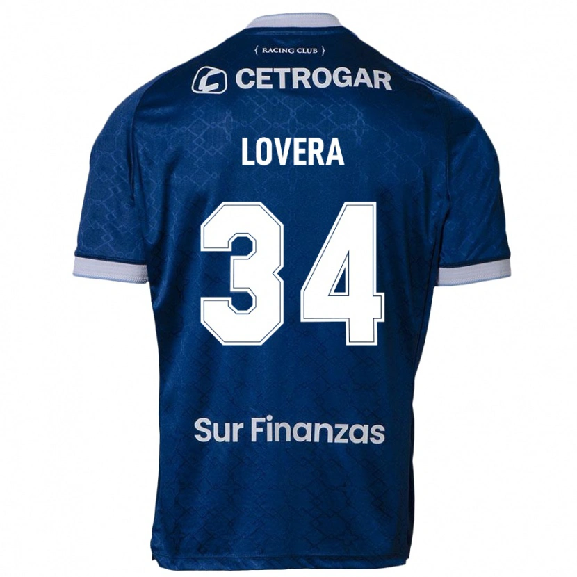 Danxen Kinderen Maximiliano Lovera #34 Donkerblauw Uitshirt Uittenue 2025/26 T-Shirt