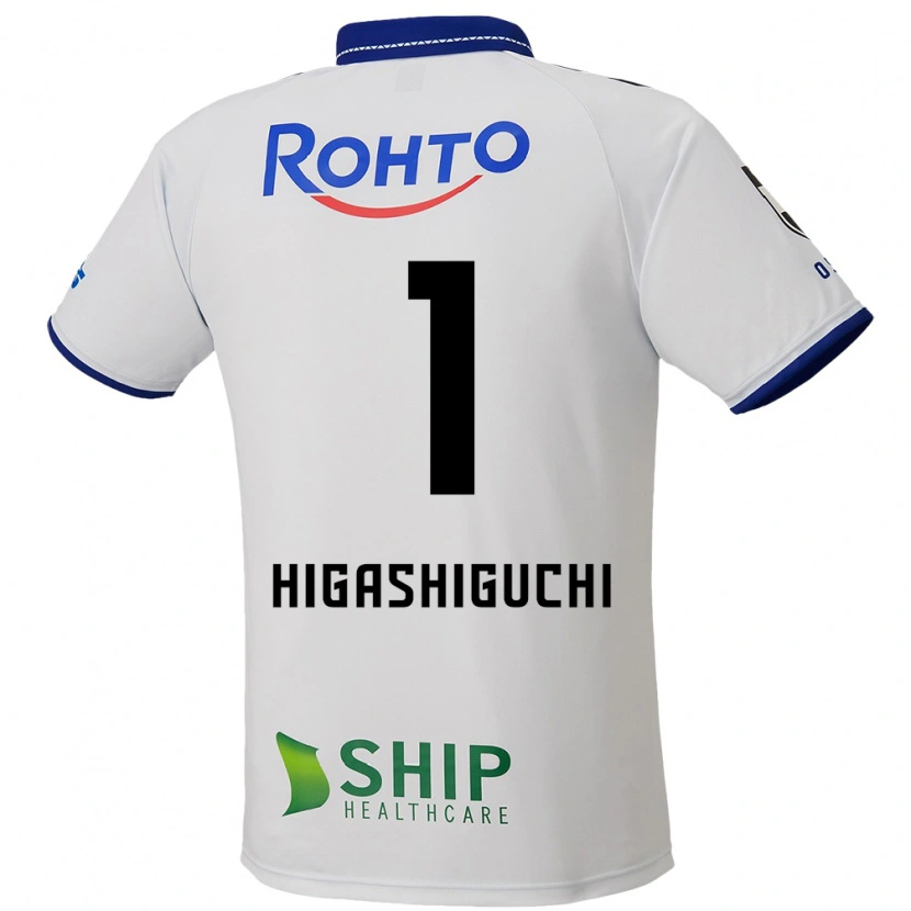 Danxen Kinderen Masaaki Higashiguchi #1 Wit Blauw Zwart Uitshirt Uittenue 2025/26 T-Shirt