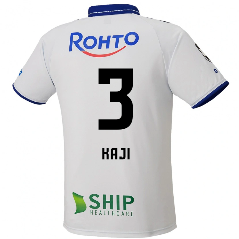 Danxen Kinderen Rihito Kaji #3 Wit Blauw Zwart Uitshirt Uittenue 2025/26 T-Shirt