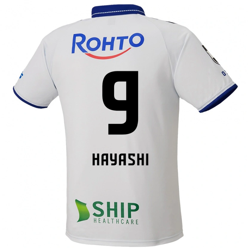 Danxen Kinderen Daichi Hayashi #9 Wit Blauw Zwart Uitshirt Uittenue 2025/26 T-Shirt