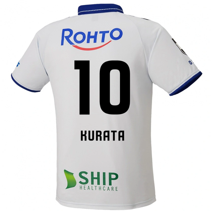 Danxen Kinderen Shu Kurata #10 Wit Blauw Zwart Uitshirt Uittenue 2025/26 T-Shirt