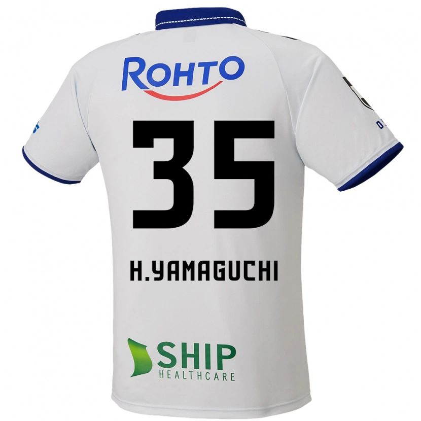 Danxen Kinderen Haruta Yamaguchi #35 Wit Blauw Zwart Uitshirt Uittenue 2025/26 T-Shirt