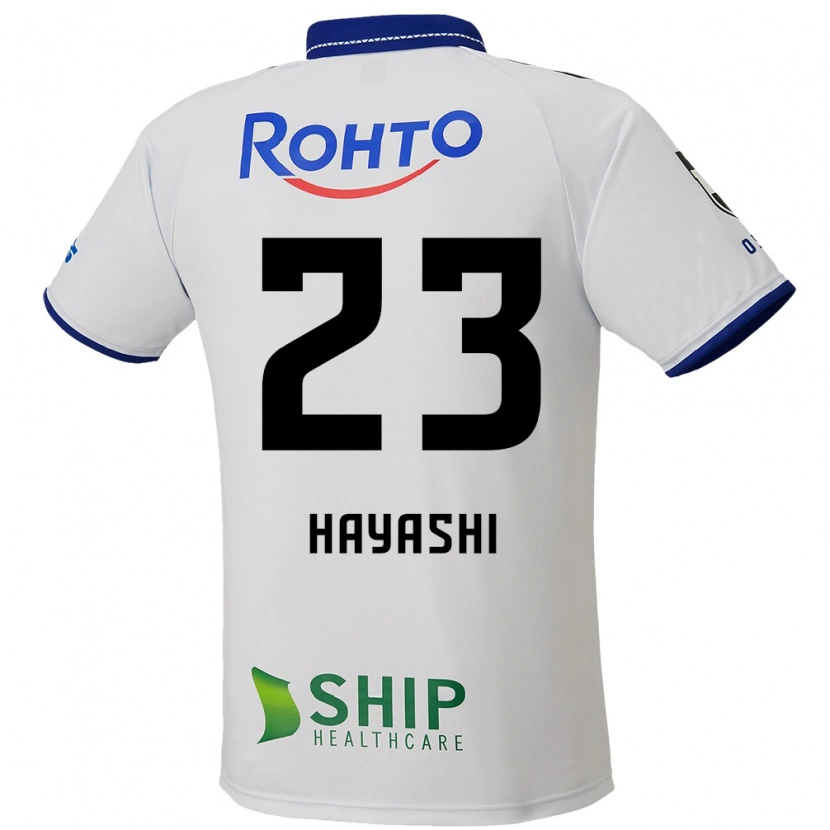 Danxen Kinderen Mizuki Hayashi #23 Wit Blauw Zwart Uitshirt Uittenue 2025/26 T-Shirt