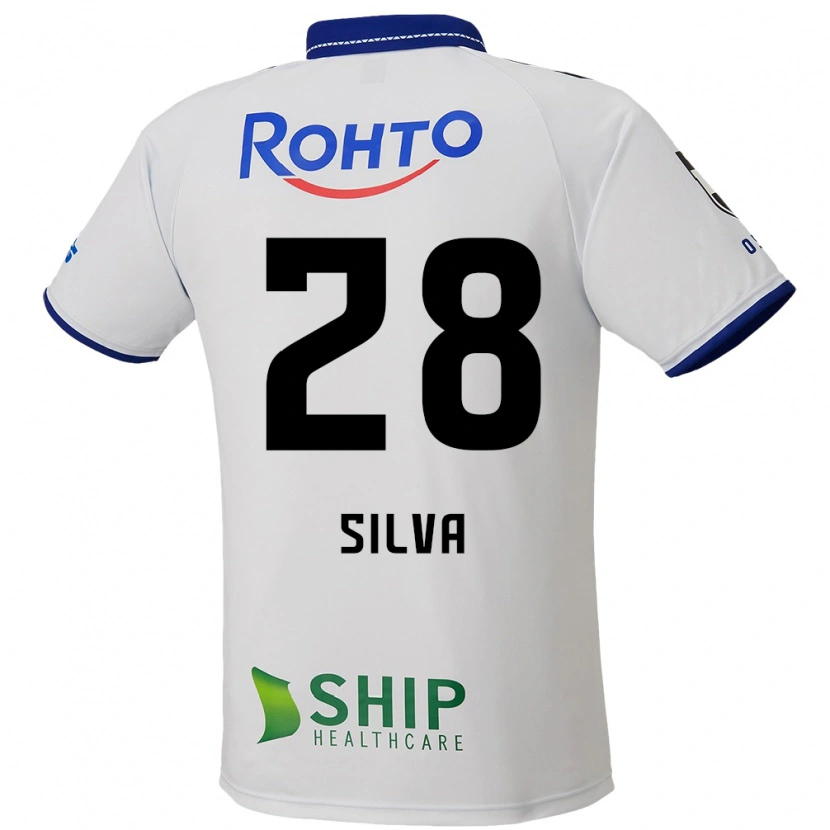 Danxen Kinderen Wellington Silva #28 Wit Blauw Zwart Uitshirt Uittenue 2025/26 T-Shirt