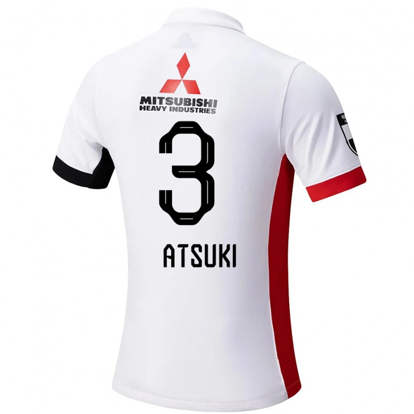 Danxen Kinderen Atsuki Ito #3 Wit Zwart Uitshirt Uittenue 2025/26 T-Shirt