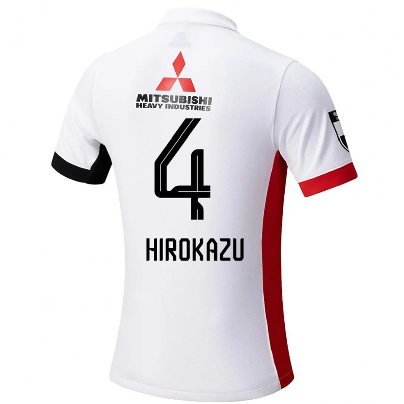 Danxen Kinderen Hirokazu Ishihara #4 Wit Zwart Uitshirt Uittenue 2025/26 T-Shirt