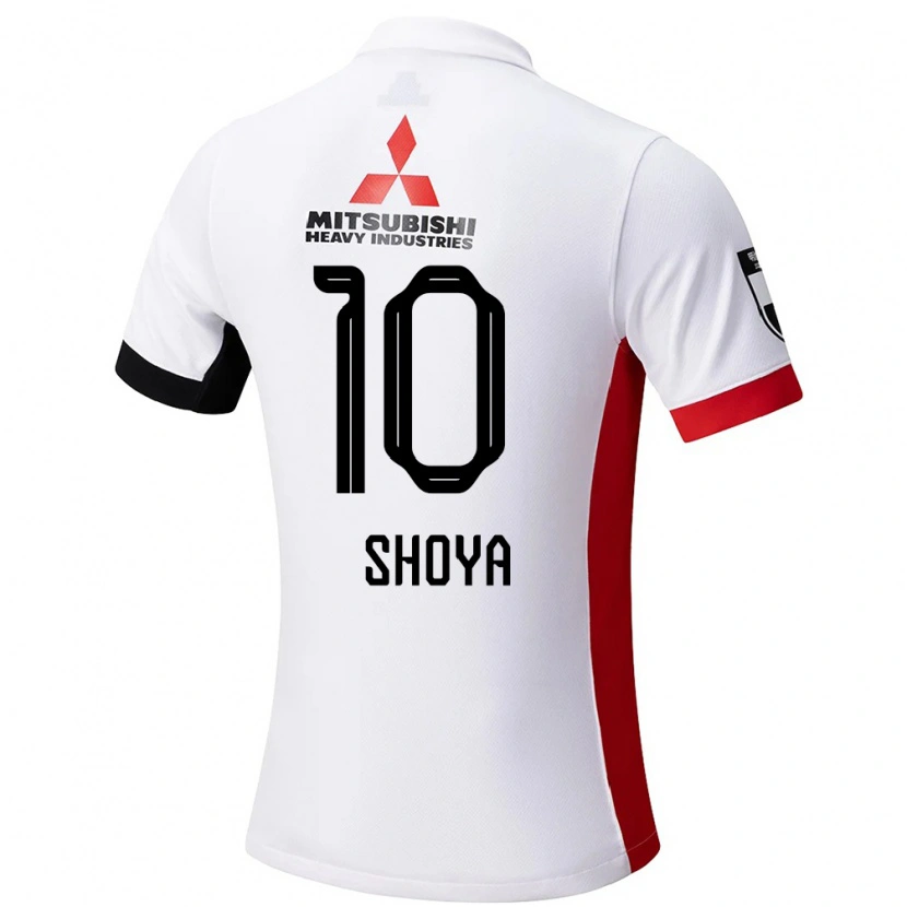 Danxen Kinderen Shoya Nakajima #10 Wit Zwart Uitshirt Uittenue 2025/26 T-Shirt