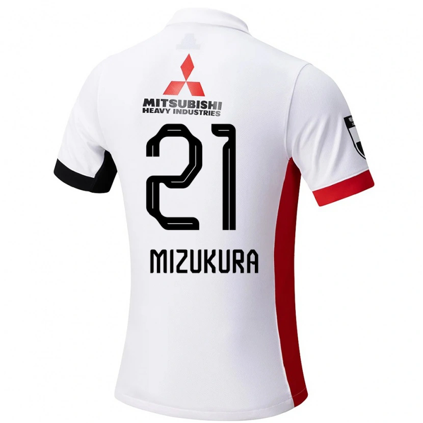 Danxen Kinderen Kei Mizukura #21 Wit Zwart Uitshirt Uittenue 2025/26 T-Shirt