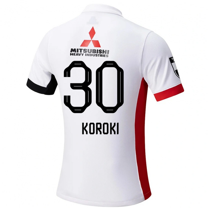 Danxen Kinderen Shinzo Koroki #30 Wit Zwart Uitshirt Uittenue 2025/26 T-Shirt