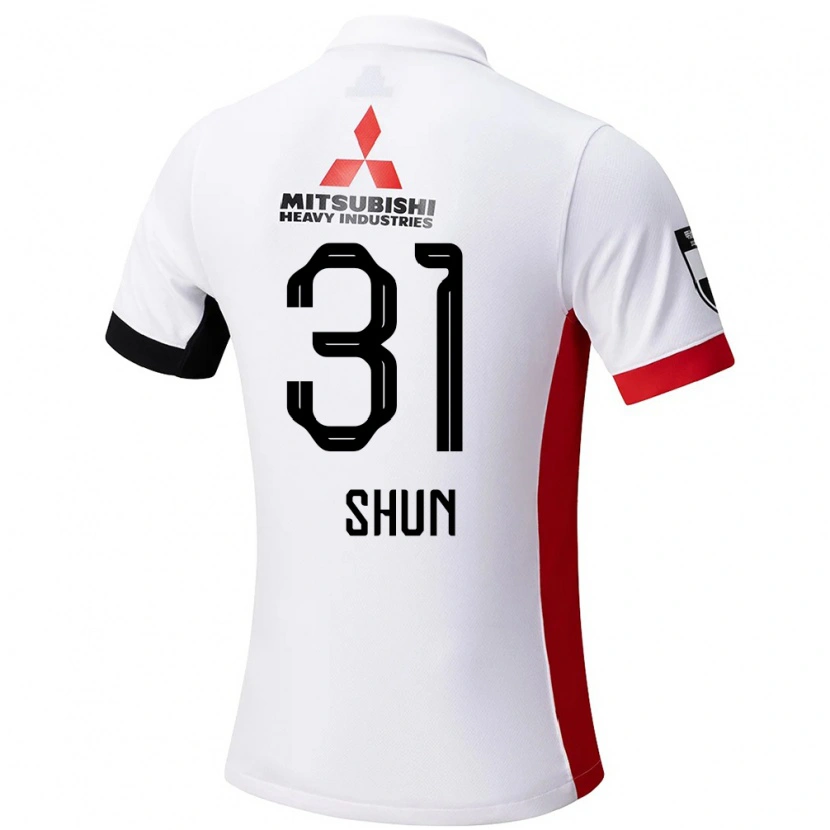 Danxen Kinderen Shun Yoshida #31 Wit Zwart Uitshirt Uittenue 2025/26 T-Shirt