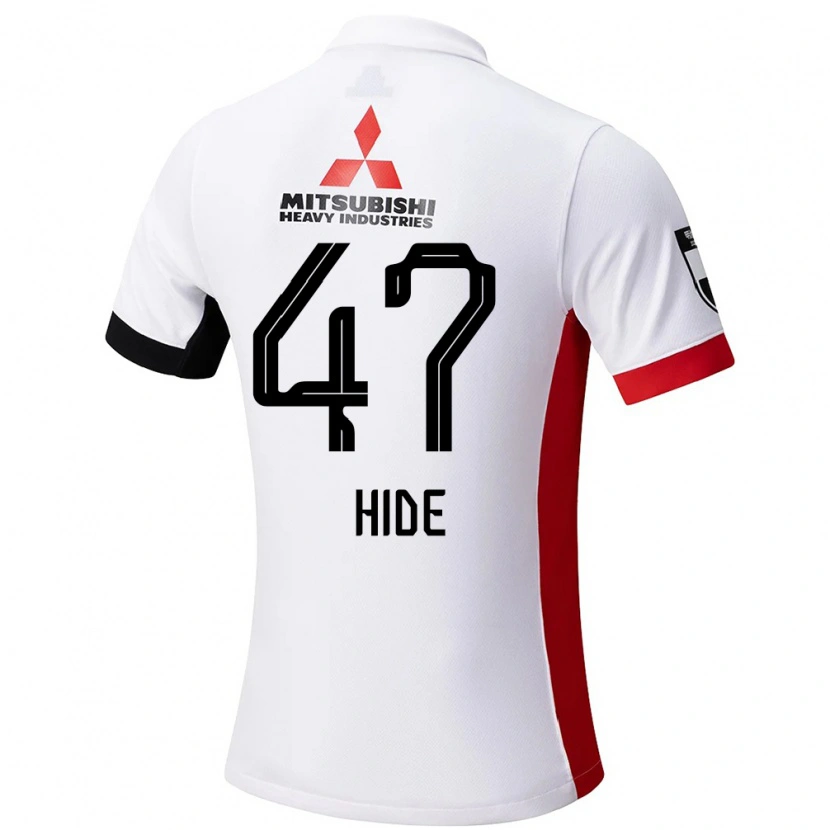 Danxen Kinderen Hidetoshi Takeda #47 Wit Zwart Uitshirt Uittenue 2025/26 T-Shirt