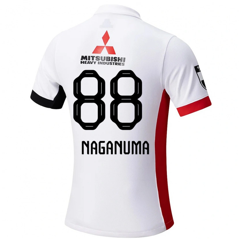 Danxen Kinderen Yoichi Naganuma #88 Wit Zwart Uitshirt Uittenue 2025/26 T-Shirt