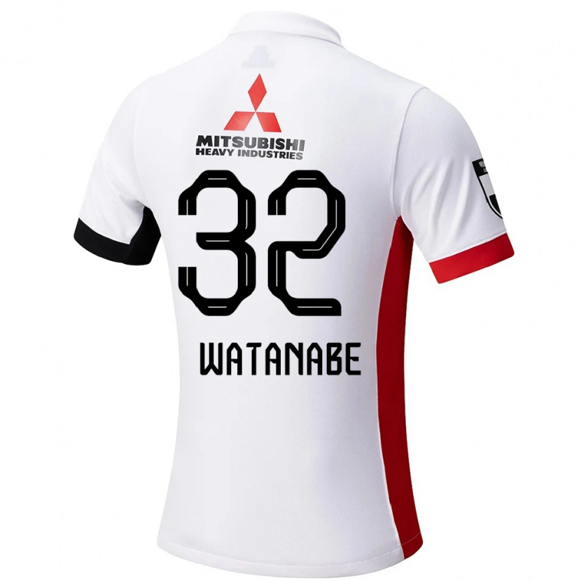 Danxen Kinderen Risako Watanabe #32 Wit Zwart Uitshirt Uittenue 2025/26 T-Shirt
