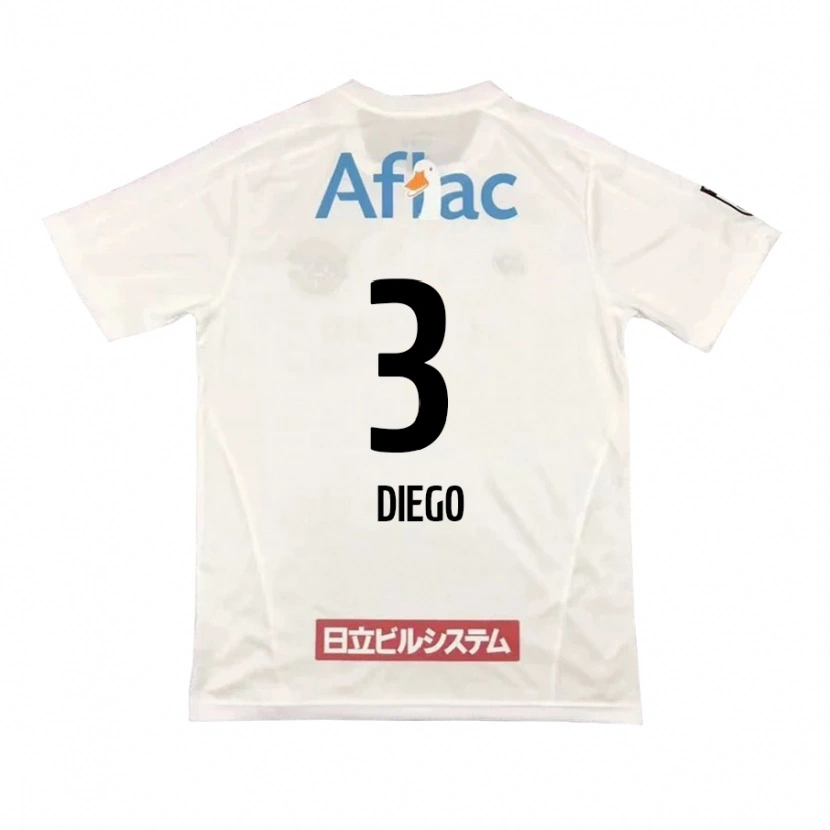 Danxen Kinderen Diego #3 Lichtgrijs Beige Uitshirt Uittenue 2025/26 T-Shirt
