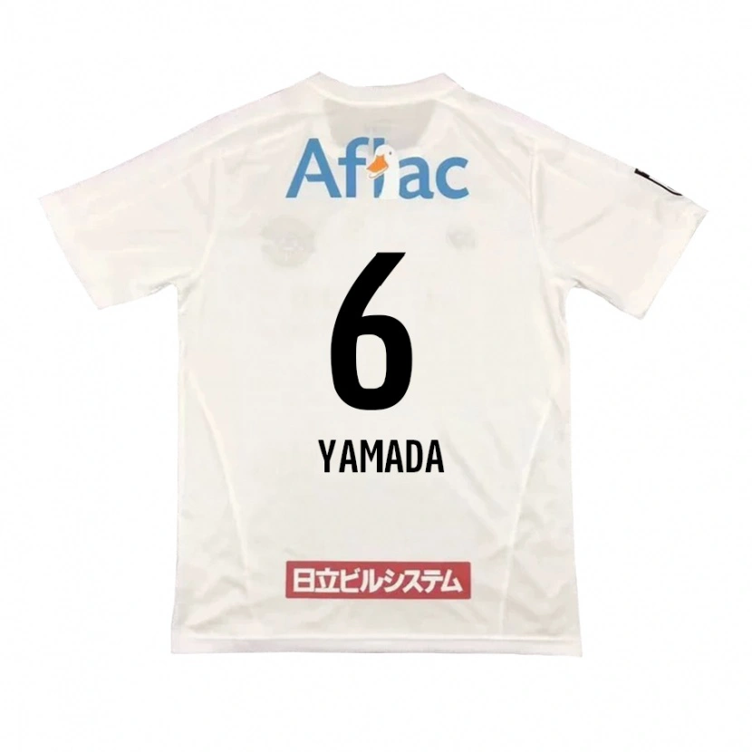 Danxen Kinderen Yuto Yamada #6 Lichtgrijs Beige Uitshirt Uittenue 2025/26 T-Shirt