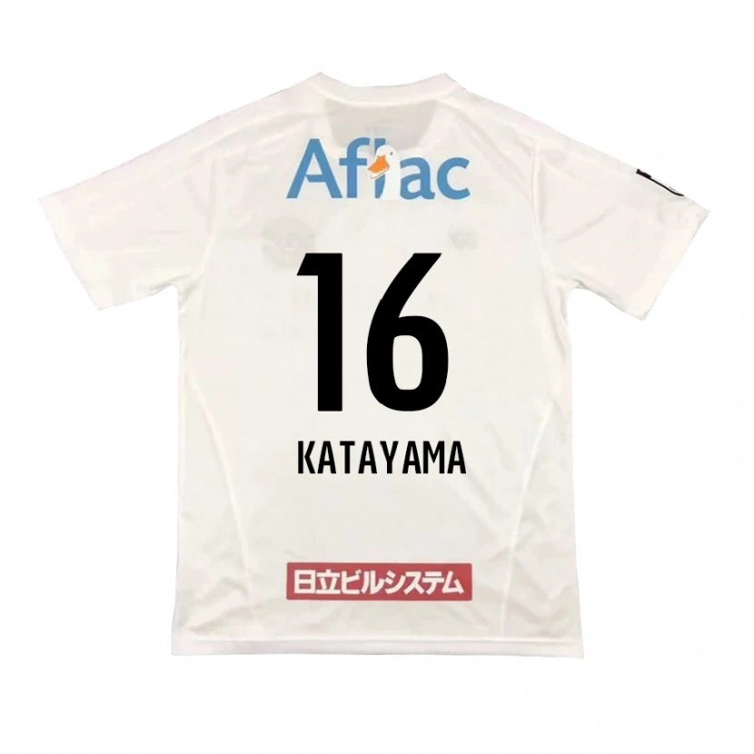 Danxen Kinderen Eiichi Katayama #16 Lichtgrijs Beige Uitshirt Uittenue 2025/26 T-Shirt