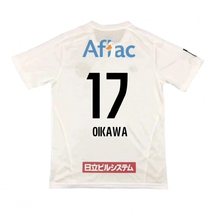 Danxen Kinderen Koki Oikawa #17 Lichtgrijs Beige Uitshirt Uittenue 2025/26 T-Shirt