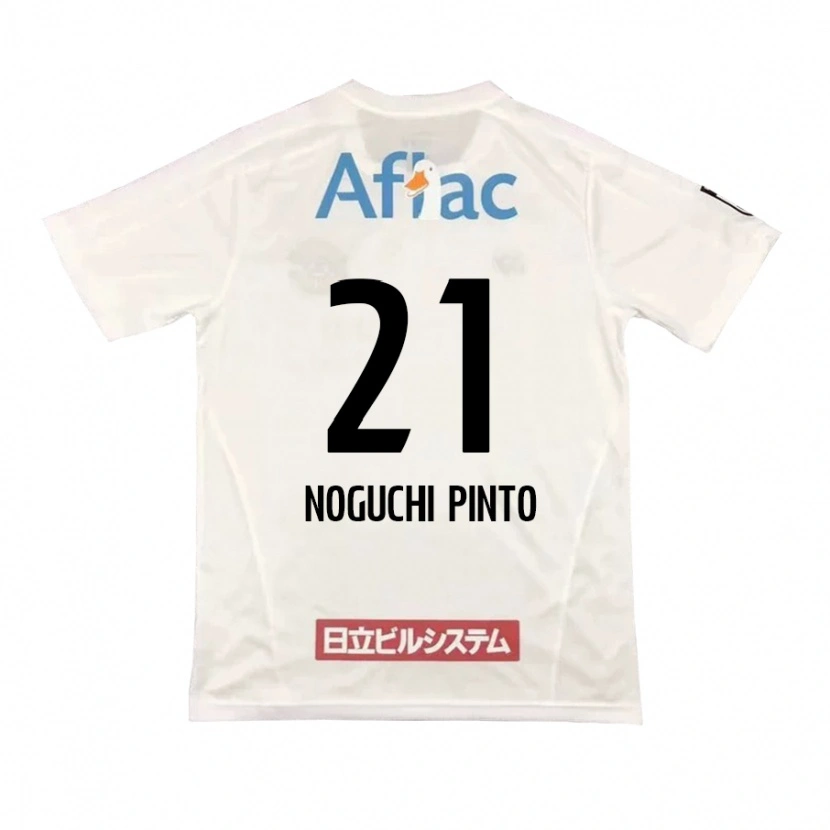 Danxen Kinderen Amato Noguchi Pinto #21 Lichtgrijs Beige Uitshirt Uittenue 2025/26 T-Shirt