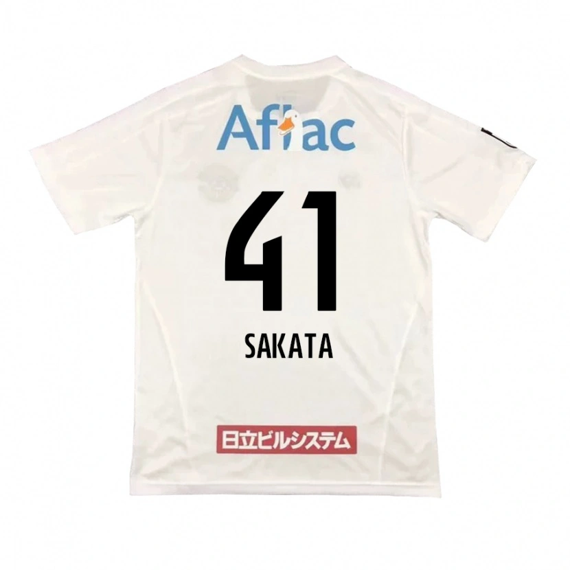 Danxen Kinderen Daiki Sakata #41 Lichtgrijs Beige Uitshirt Uittenue 2025/26 T-Shirt