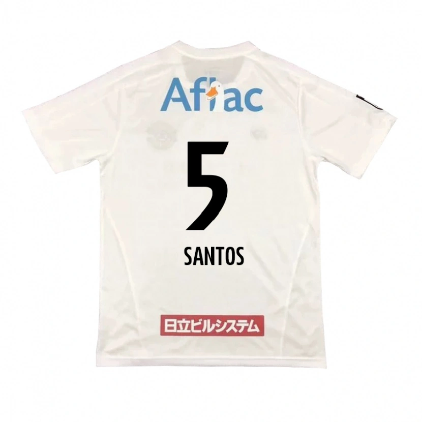 Danxen Kinderen Emerson Santos #5 Lichtgrijs Beige Uitshirt Uittenue 2025/26 T-Shirt