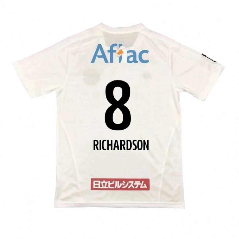 Danxen Kinderen Richardson #8 Lichtgrijs Beige Uitshirt Uittenue 2025/26 T-Shirt