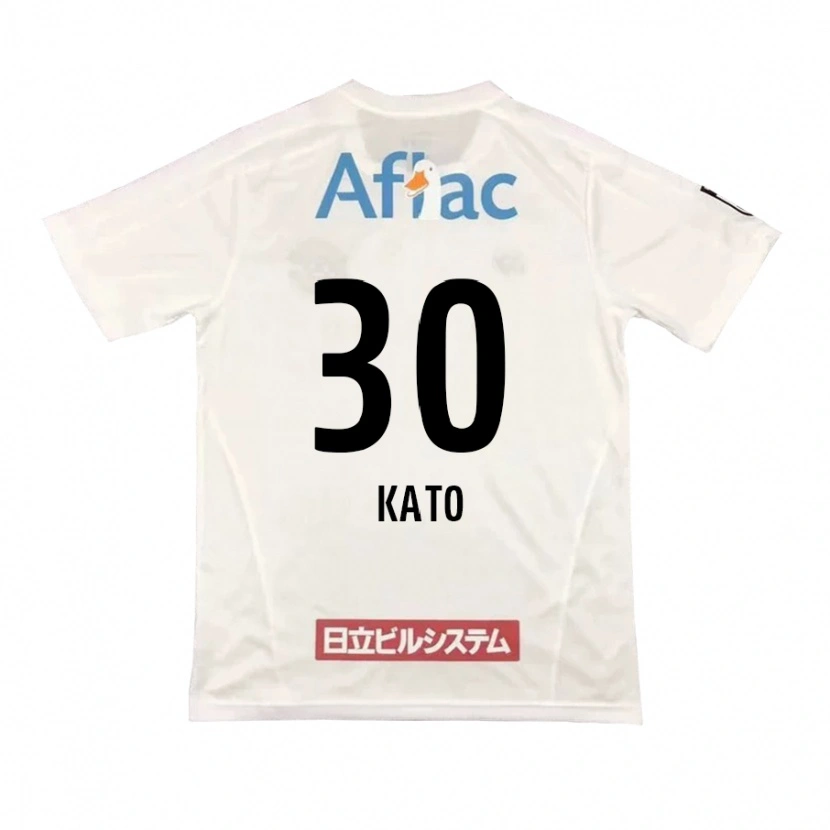 Danxen Kinderen Takuto Kato #30 Lichtgrijs Beige Uitshirt Uittenue 2025/26 T-Shirt