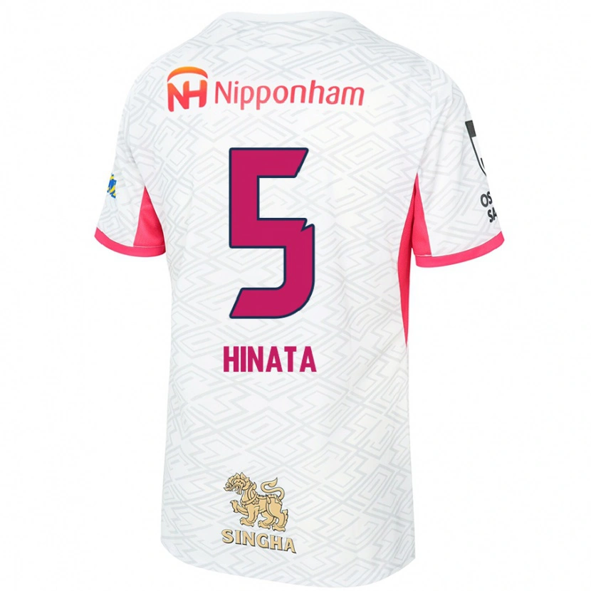 Danxen Kinderen Hinata Kida #5 Wit Sakura Roze Uitshirt Uittenue 2025/26 T-Shirt