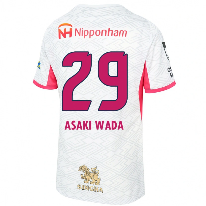 Danxen Kinderen Asaki Wada #29 Wit Sakura Roze Uitshirt Uittenue 2025/26 T-Shirt