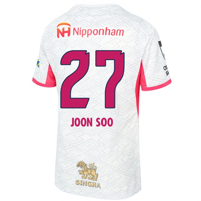 Danxen Kinderen Ahn Joon-Soo #27 Wit Sakura Roze Uitshirt Uittenue 2025/26 T-Shirt