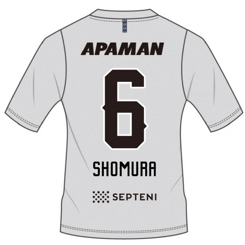 Danxen Kinderen Tomoki Shomura #6 Lichtgrijs Uitshirt Uittenue 2025/26 T-Shirt