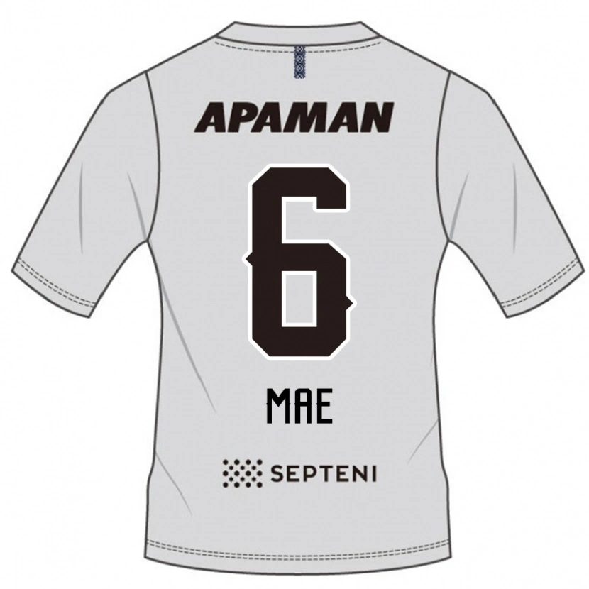 Danxen Kinderen Hiroyuki Mae #6 Lichtgrijs Uitshirt Uittenue 2025/26 T-Shirt