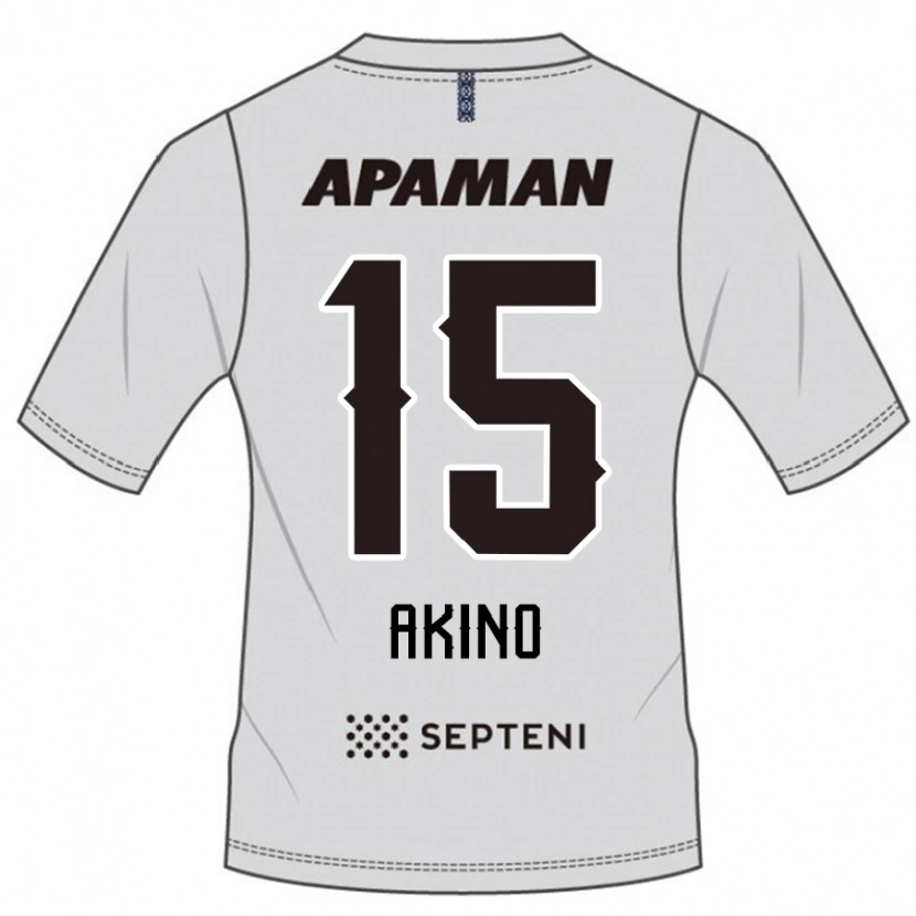 Danxen Kinderen Hiroki Akino #15 Lichtgrijs Uitshirt Uittenue 2025/26 T-Shirt