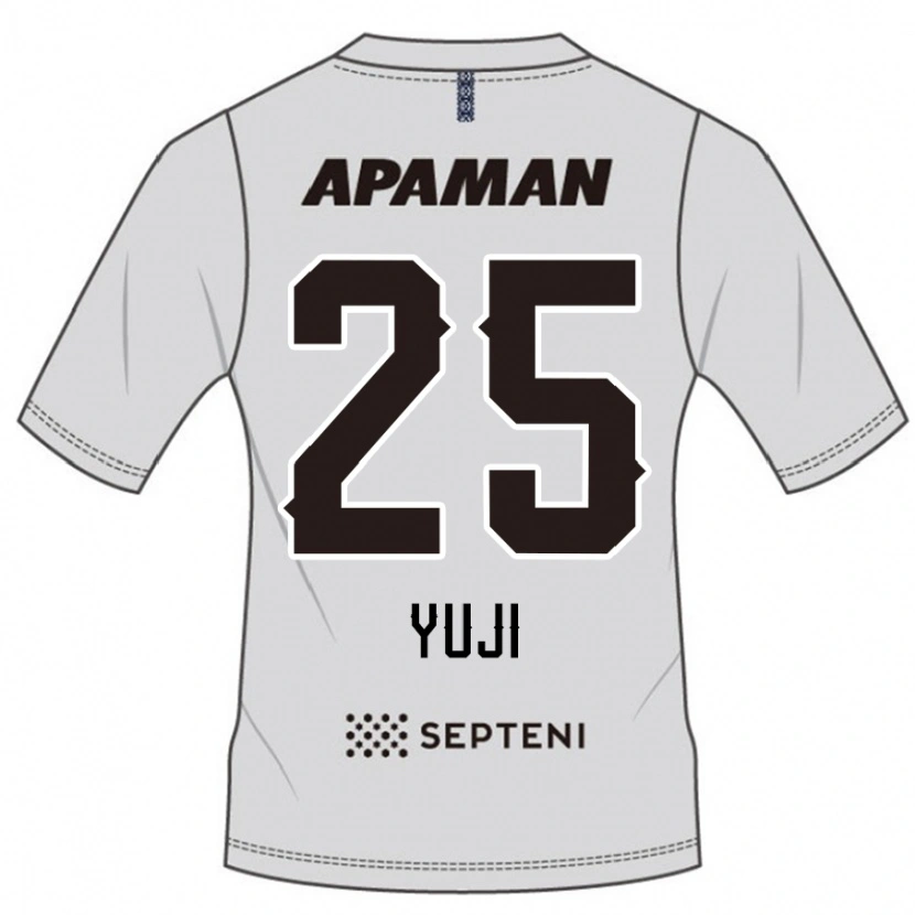 Danxen Kinderen Yuji Kitajima #25 Lichtgrijs Uitshirt Uittenue 2025/26 T-Shirt